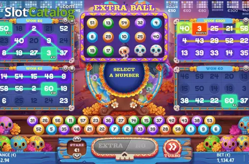 Οθόνη7. Calavera Bingo Κουλοχέρης