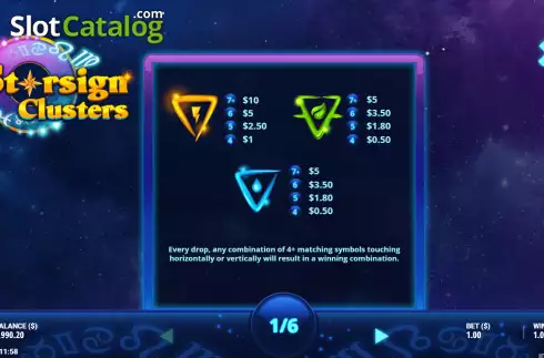 Οθόνη5. Starsign Clusters Κουλοχέρης 