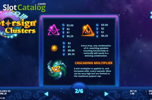 Οθόνη6. Starsign Clusters Κουλοχέρης 