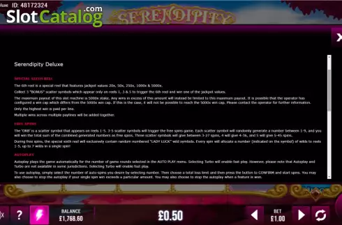 Οθόνη6. Serendipity Deluxe 6 Κουλοχέρης