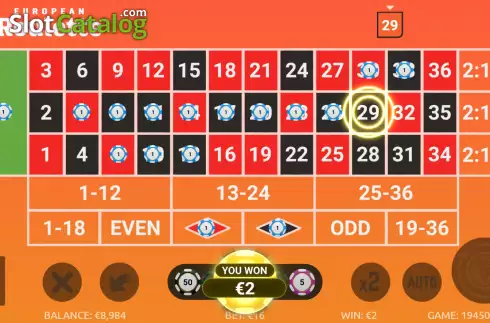 Οθόνη7. LeoVegas European Roulette Κουλοχέρης