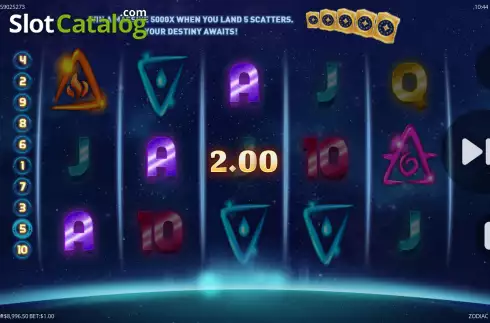 Οθόνη4. Zodiac (G.Games) Κουλοχέρης