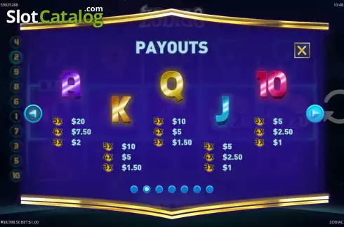 Οθόνη6. Zodiac (G.Games) Κουλοχέρης