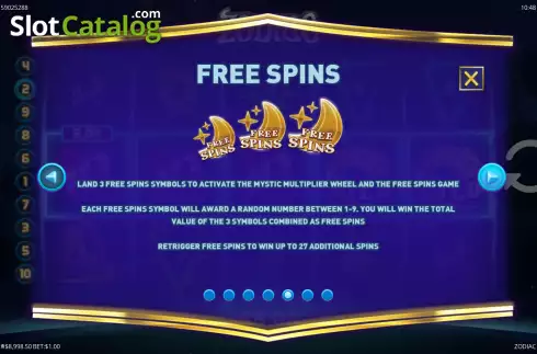 Οθόνη9. Zodiac (G.Games) Κουλοχέρης