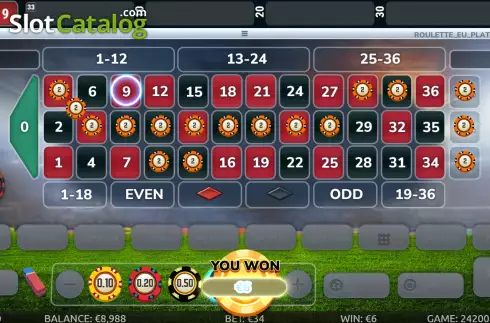 Οθόνη4. World Cup Roulette Platinum Κουλοχέρης 