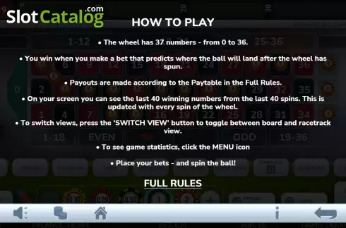 Οθόνη6. World Cup Roulette Platinum Κουλοχέρης 