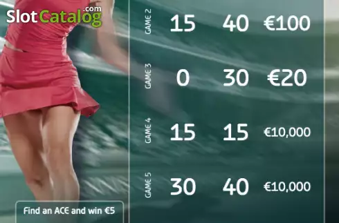 Οθόνη3. Tennis Scratch Κουλοχέρης 