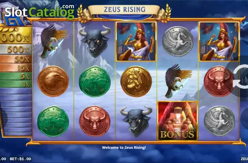 Οθόνη2. Zeus Rising (G.Games) Κουλοχέρης