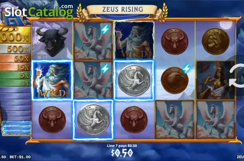 Οθόνη3. Zeus Rising (G.Games) Κουλοχέρης