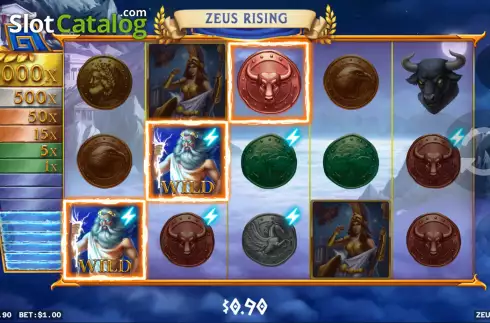 Οθόνη4. Zeus Rising (G.Games) Κουλοχέρης