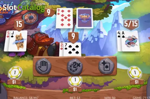 Οθόνη2. Thor's Blackjack Κουλοχέρης