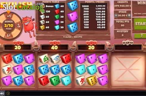 Οθόνη4. Devilish Dice Κουλοχέρης