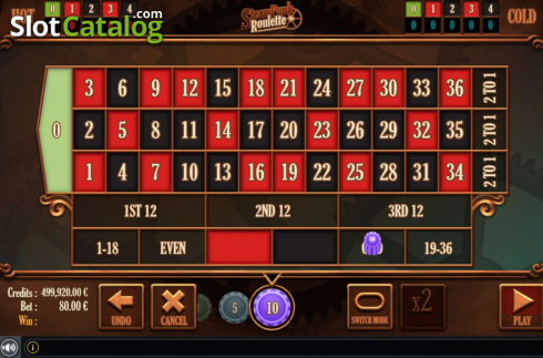 Οθόνη2. Steampunk Roulette Κουλοχέρης