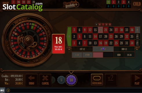 Οθόνη4. Steampunk Roulette Κουλοχέρης