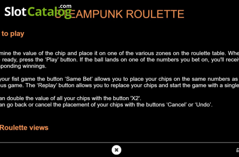 Οθόνη6. Steampunk Roulette Κουλοχέρης