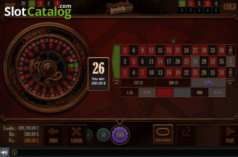 Οθόνη3. Steampunk Roulette VIP Κουλοχέρης