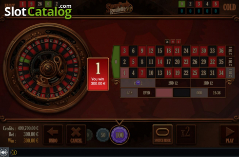 Οθόνη4. Steampunk Roulette VIP Κουλοχέρης