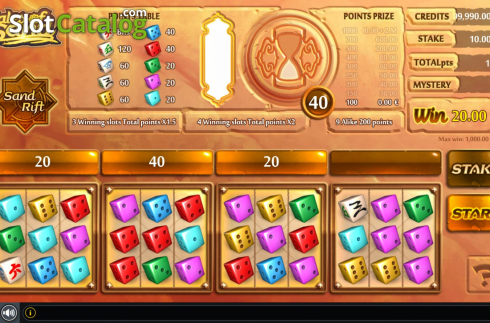 Οθόνη3. Tales of Sand Dice Κουλοχέρης