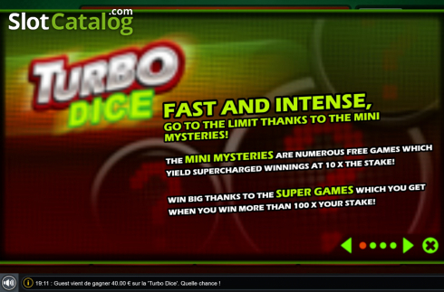 Οθόνη6. Turbo Dice (Gaming1) Κουλοχέρης