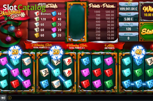Οθόνη3. Christmas Dice (GAMING1) Κουλοχέρης