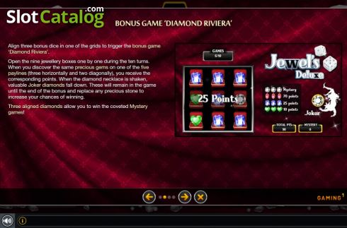 Οθόνη6. Jewels Dice Deluxe Κουλοχέρης