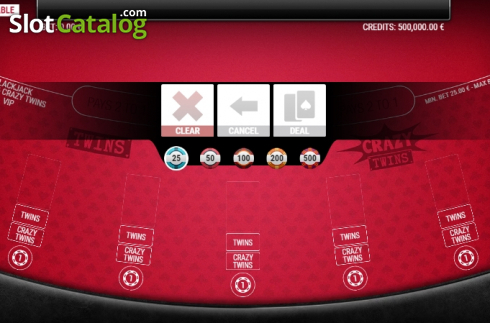Οθόνη3. BlackJack Twins and Crazy Twins Extended VIP Κουλοχέρης