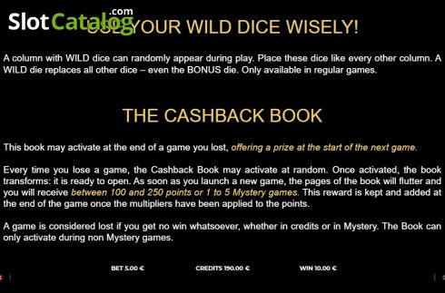 Οθόνη7. Dice of Mystery Κουλοχέρης