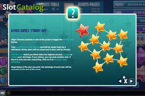 Οθόνη7. Sparky Stars Dice Κουλοχέρης