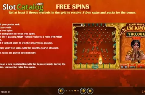 Οθόνη3. Fakir Slot Κουλοχέρης