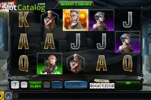 Οθόνη3. Five Raiders Κουλοχέρης