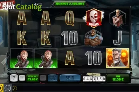 Οθόνη4. Five Raiders Κουλοχέρης