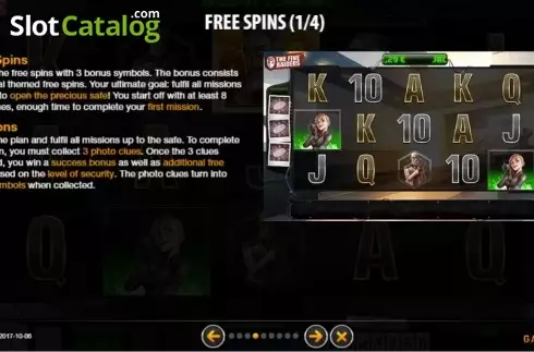 Οθόνη6. Five Raiders Κουλοχέρης