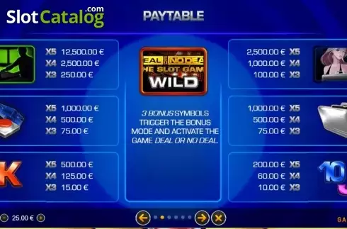 Οθόνη4. Deal or No Deal The Slot Game Κουλοχέρης 