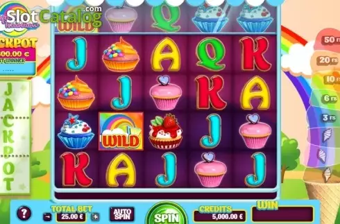 Οθόνη2. Cupcake Rainbow Κουλοχέρης 
