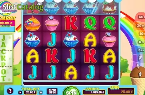 Οθόνη3. Cupcake Rainbow Κουλοχέρης 