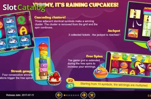 Οθόνη5. Cupcake Rainbow Κουλοχέρης 