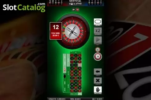 Οθόνη4. Vertical Roulette Κουλοχέρης 