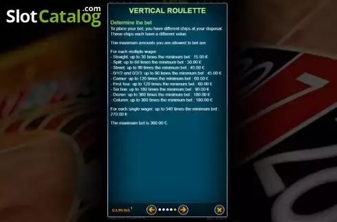 Οθόνη9. Vertical Roulette VIP Κουλοχέρης