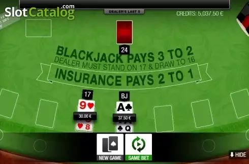 Οθόνη4. Blackjack Multihand 7 Seats Κουλοχέρης