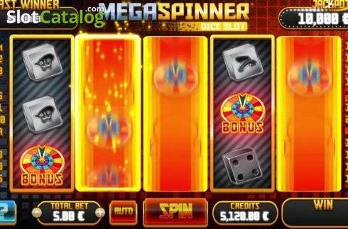 Οθόνη4. Mega Spinner Dice Slot Κουλοχέρης