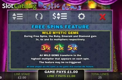 Οθόνη8. Mystic Gems (GECO Gaming) Κουλοχέρης