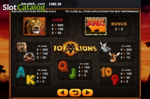 Οθόνη6. 101 Lions Κουλοχέρης 