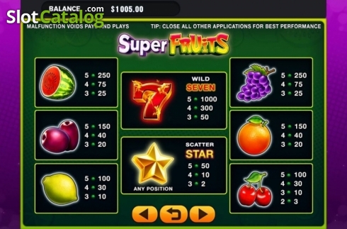 Οθόνη4. Super Fruits (GMW) Κουλοχέρης