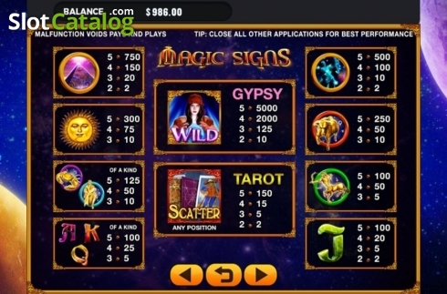 Οθόνη5. Magic Signs Κουλοχέρης 