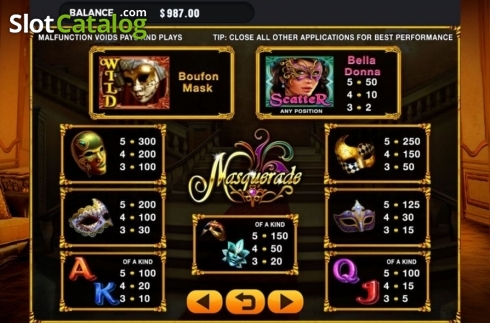 Οθόνη4. Masquerade (GMW) Κουλοχέρης