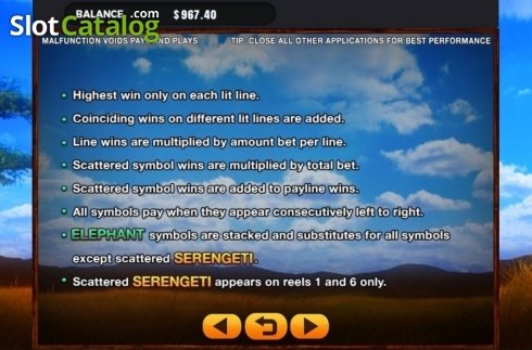 Οθόνη6. Serengeti (GMW) Κουλοχέρης