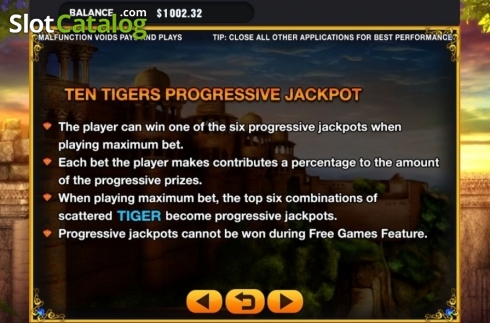Οθόνη8. Ten Tigers Κουλοχέρης