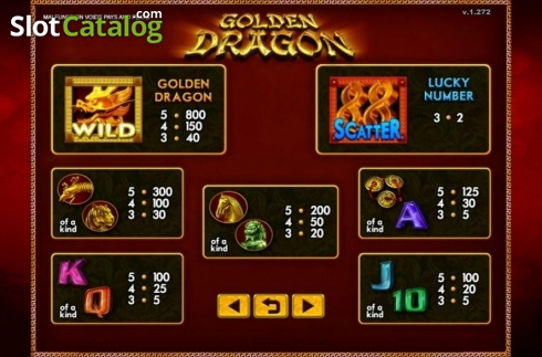 Οθόνη4. Golden Dragon (GMW) Κουλοχέρης 