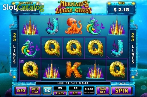 Οθόνη3. Mermaid's Lucky Chest Κουλοχέρης