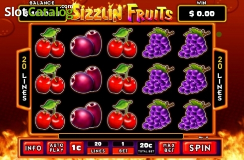 Οθόνη2. Sizzlin' Fruits Κουλοχέρης 